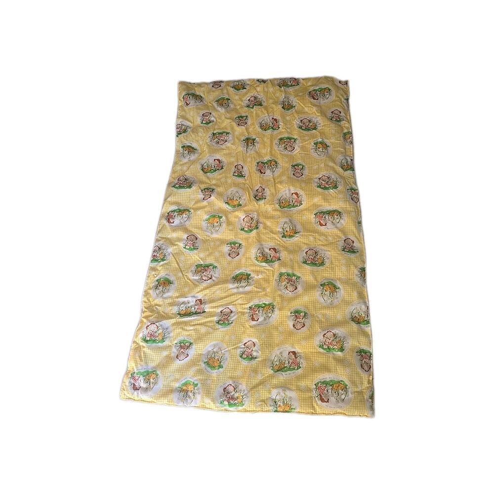70s Vintage I Love Daisies Barbara Alexander Quilt Crib Blanket Throw Retro